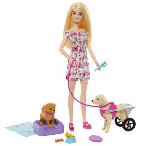 Mattel Barbie met hondenduo pop