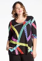 Yoek Shirt A-lijn NEON CHAINS | Zwart | Maat 54/56 Yoek Shirt A-lijn NEON CHAINS | Zwart | Maat 54/56