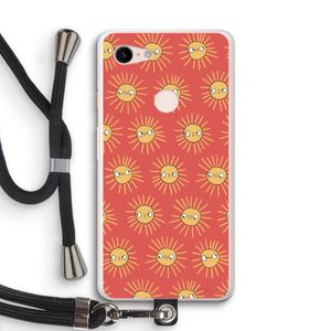 Zon: Pixel 3 XL Transparant Hoesje met koord