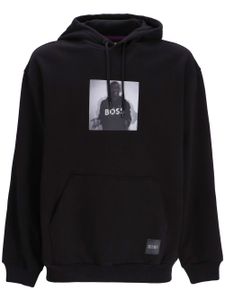 BOSS hoodie à imprimé graphique - Noir