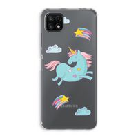 Vliegende eenhoorn: Samsung Galaxy A22 5G Transparant Hoesje Vliegende eenhoorn: Samsung Galaxy A22 5G Transparant Hoesje