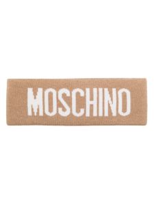 Moschino chaussettes nervurées à logo en intarsia - Tons neutres