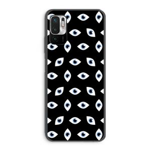 Eyes pattern: Xiaomi Redmi Note 10 5G Transparant Hoesje