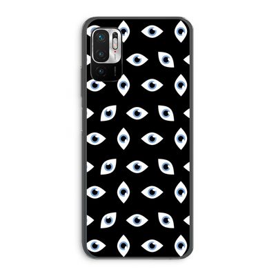 Eyes pattern: Xiaomi Redmi Note 10 5G Transparant Hoesje
