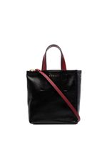 Marni sac cabas Museo en cuir - Noir