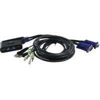 Aten 2-poorts USB VGA-/audiokabel KVM-switch (0,9m) - thumbnail