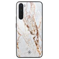 OnePlus Nord hoesje - Marmer goud - thumbnail