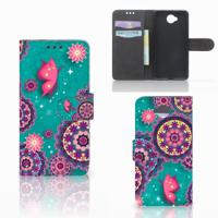 Microsoft Lumia 650 Hoesje Cirkels en Vlinders Microsoft Lumia 650 Hoesje Cirkels en Vlinders