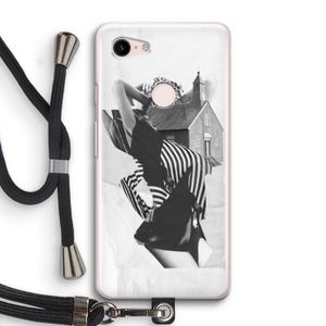 House: Pixel 3 Transparant Hoesje met koord