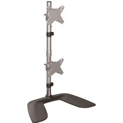 StarTech.com ARMDUOVS flat panel bureau steun 68,6 cm (27 ) Vrijstaand Zwart, Zilver