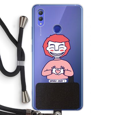 Hartje: Honor Note 10 Transparant Hoesje met koord