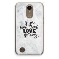 Partner in crime: LG K10 (2017) Transparant Hoesje
