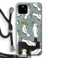 Papegaai: Pixel 5 Transparant Hoesje met koord