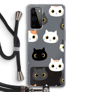 Katten: OnePlus 9 Pro Transparant Hoesje met koord