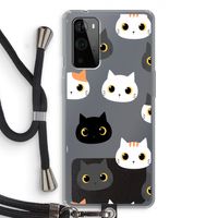 Katten: OnePlus 9 Pro Transparant Hoesje met koord