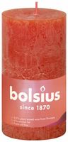 Bolsius shine rustiekkaars 130/68 earthy orange