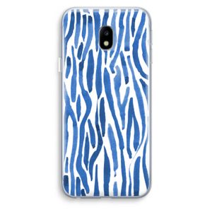 Blauwe nerven: Samsung Galaxy J3 (2017) Transparant Hoesje