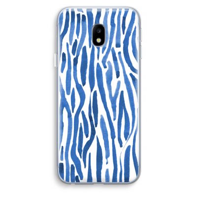 Blauwe nerven: Samsung Galaxy J3 (2017) Transparant Hoesje
