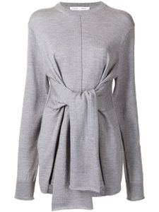 Proenza Schouler White Label pull à taille nouée - Gris