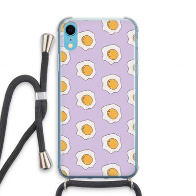 Bacon to my eggs #1: iPhone XR Transparant Hoesje met koord
