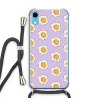Bacon to my eggs #1: iPhone XR Transparant Hoesje met koord