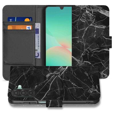 Samsung Galaxy A26 Marmer Zwart | Book Case | Samsung Galaxy A26 Marmer Zwart | Book Case |