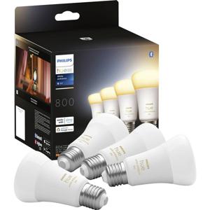 Philips Lighting Hue LED-lamp (4 stuks) 871951432828000 Energielabel: F (A - G) Hue White Ambiance E27 Viererpack 4x570lm 60W E27 9 W Warmwit tot koudwit