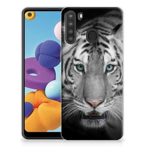 Samsung Galaxy A21 TPU Hoesje Tijger