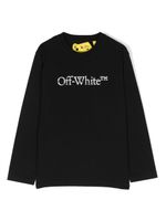 Off-White Kids sweat en coton à logo imprimé - Noir