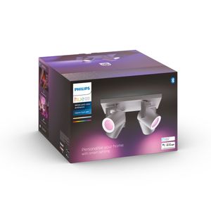 Philips Opbouwspot Hue Argenta - White and color 4-lichts zilvergrijs 915005762601