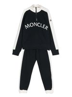 Moncler Enfant survêtement en coton à logo imprimé - Bleu - thumbnail