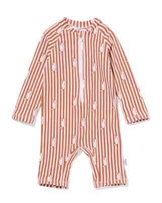 HEMA Nijntje babyzwempak UPF40+ streep bruin (bruin)