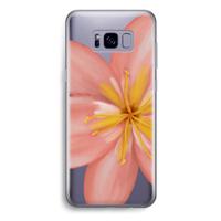 Pink Ellila Flower: Samsung Galaxy S8 Plus Transparant Hoesje - thumbnail