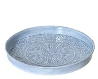 Decoratieschaal Metaal Ø32cm Blauw
