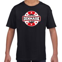 Have fear Denmark is here / Denemarken supporter t-shirt zwart voor kids