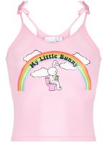 Natasha Zinko débardeur My Little Bunny en coton - Rose