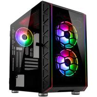 Kolink CITADEL GLASS SE Micro-tower Gaming-behuizing, Behuizing Zwart - thumbnail