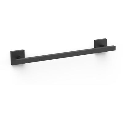 Handdoek houder Cuadro | Wandmontage | 40 cm | Enkel houder | Zwart mat