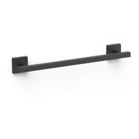 Handdoek houder Cuadro | Wandmontage | 40 cm | Enkel houder | Zwart mat