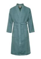 Unisex katoenen badjas petrol - kimono model