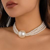 Parelketting Verzilverd Dames Elegant Punk kralen Bruiloft Cilinder Kettingen Voor Bruiloft Feest Dagelijks Lightinthebox