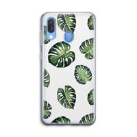 Tropische bladeren: Samsung Galaxy A40 Transparant Hoesje