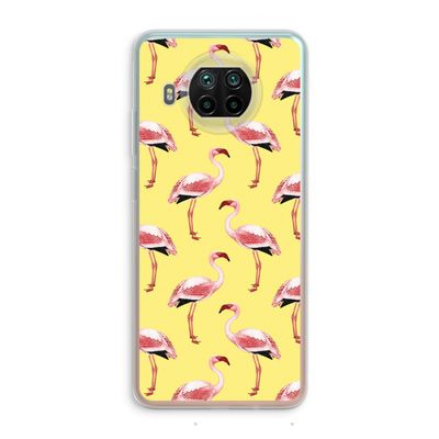 Flamingo's geel: Xiaomi Mi 10T Lite 5G Transparant Hoesje