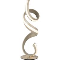 LED Tafellamp - Cinque Cisenna - 1 Lichtpunt van 17 Watt - Dimbaar - Aanpasbare Lichtkleur - Snoerschakelaar - Warm Beige - Metaal