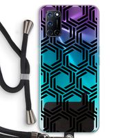 Geometrisch patroon: Oppo A72 Transparant Hoesje met koord