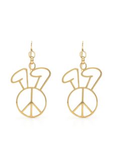 Natasha Zinko boucles d'oreilles à motif symbole de la paix