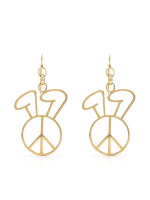 Natasha Zinko boucles d'oreilles à motif symbole de la paix