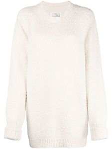 Maison Margiela pull en maille à col rond - Blanc