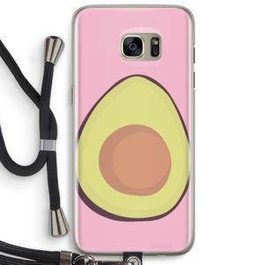 Avocado: Samsung Galaxy S7 Edge Transparant Hoesje met koord