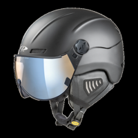 CP New Camurai skihelm zwart - meekleurend & polariserend vizier - kies uit 2 soorten !